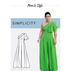 Simplicity Misses' One Shoulder Jumpsuit Pattern R11384 Sizes 16-24 Mimi G Style